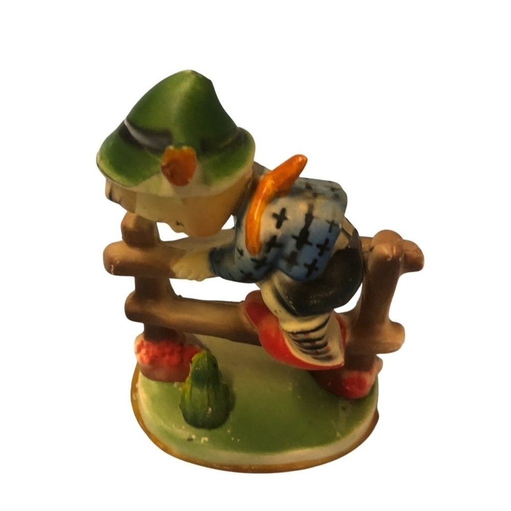 HUMMEL Vintage Boy Climbing Fence Figurine Hand-Painted‎ Detailed Design